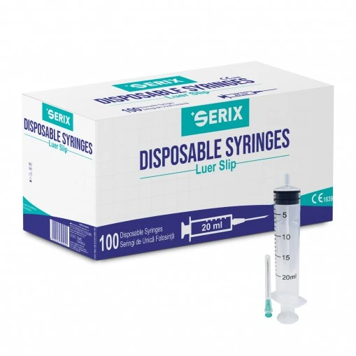 3P Σύριγγες 20 ml με Αποσπώμενη Βελόνα 21G – Serix