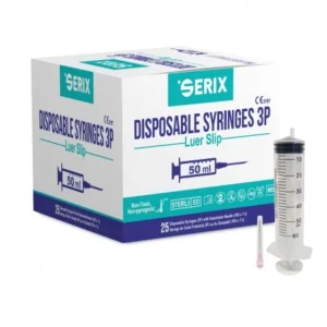 3P Σύριγγες 50 ml με Αποσπώμενη Βελόνα 18G – Serix